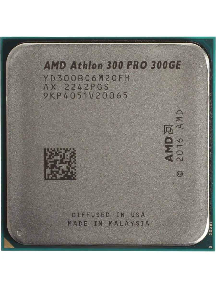 AMD Процессор Athlon Pro 300GE AM4 (YD300BC6M2OFH) (3.4GHz 100MH
