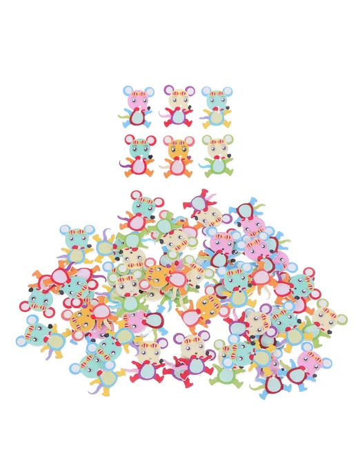 Пуговицы 'Мышки' дерев 3 2x2 6см 50 шт, 2x2, 50 шт, фото 5