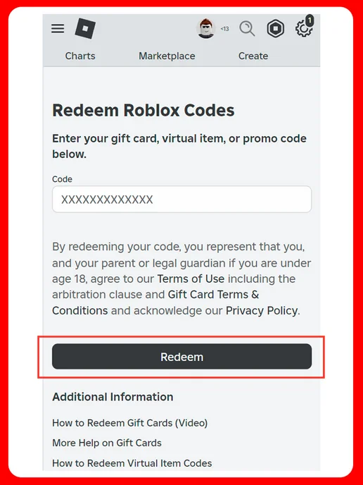 Roblox Карта пополнения баланса Robux 1600 (Робукс, Робакс), вариант, фото 8