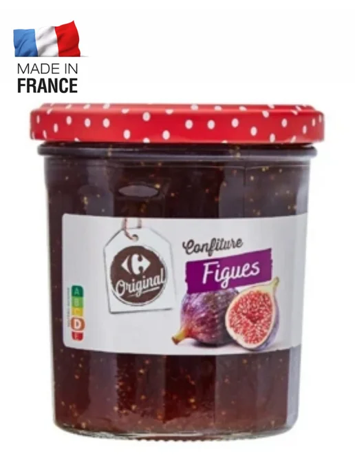 Carrefour Original Карфур конфитюр инжировый с тростниковым сахаром 370 г, 370 г