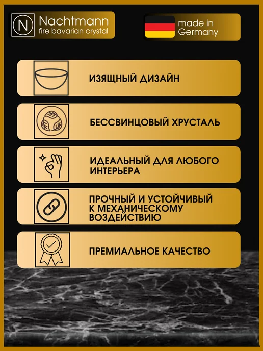 Nachtmann Соусник квадратный 1 шт, хрустальный 8,5 см, 1 шт, фото 3