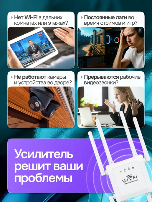 Усилитель wifi сигнала для роутера, белый, фото 7