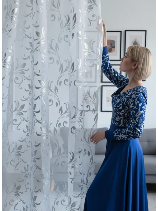 MU_Home Тюль в гостиную спальню 200х250 готовый, 200x250, фото 5