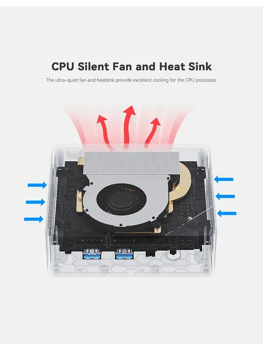 Beelink Мини компьютер MINI S13 intel N150, 12ГБ+500 ГБ, 16 ГБ, 500 ГБ, фото 7