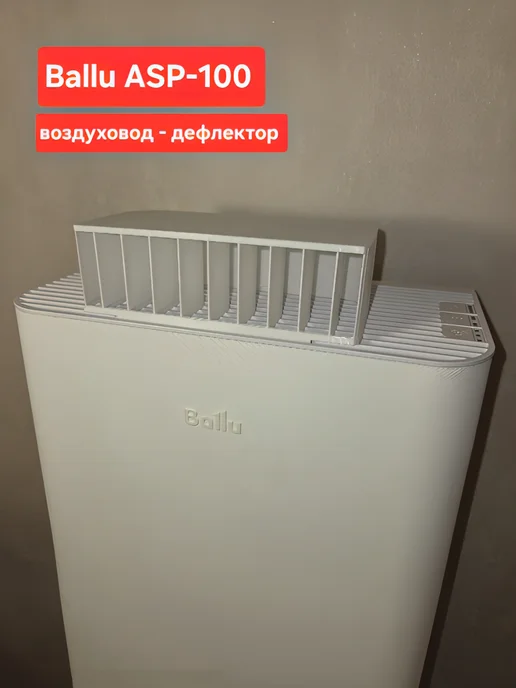 Воздуховод-дефлектор для бризера ASP 100, белый, фото 2