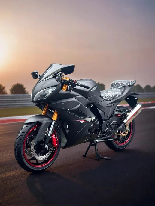ТЕХНОМОТОРФ Мотоцикл FALCON SPEEDFIRE 250 с ПТС (черный) бензиновый, черный, фото 3