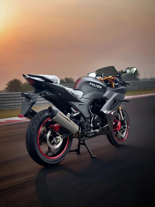 ТЕХНОМОТОРФ Мотоцикл FALCON SPEEDFIRE 250 с ПТС (черный) бензиновый, черный, фото 7