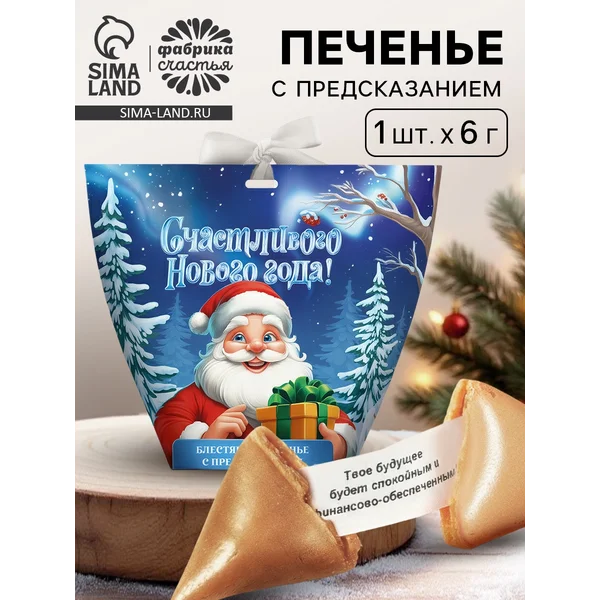Печенье с предсказанием с кандурином 1 шт.