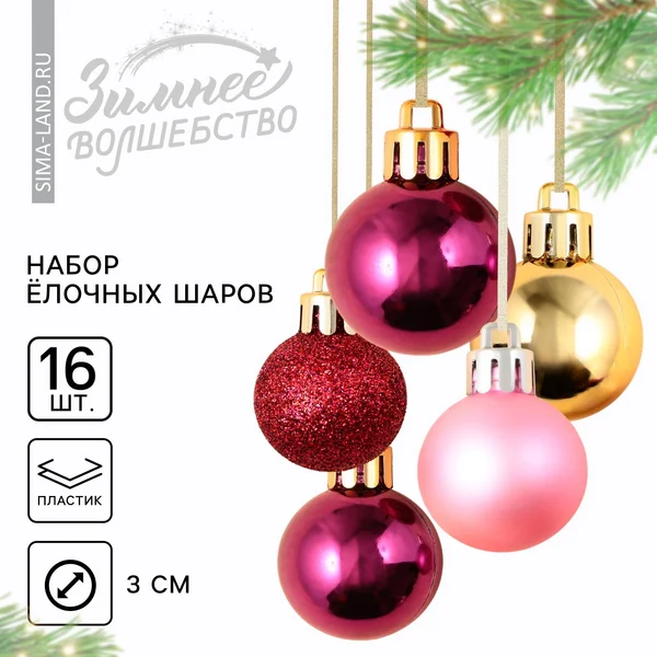 Шары ёлочные новогодние