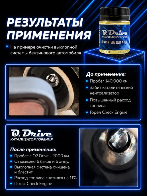 Очиститель выхлопной системы. Присадка в топливо (600-900л), 600900 л, фото 4