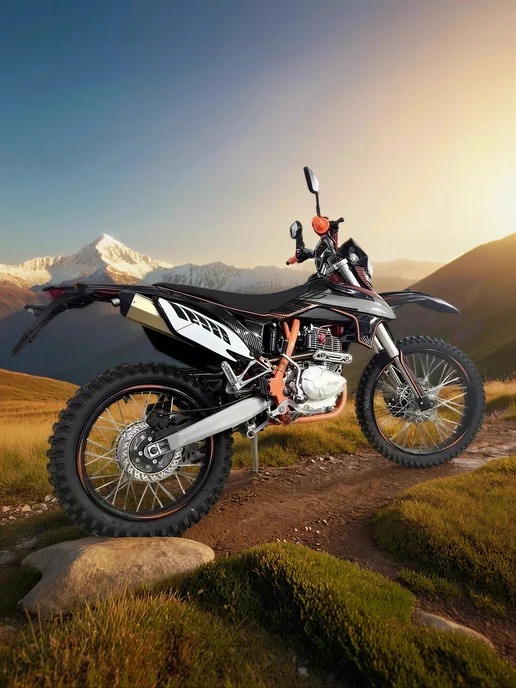 ТЕХНОМОТОРФ Кроссовый мотоцикл X-MOTOS CROSS PR2 с ПТС, черный, фото 4