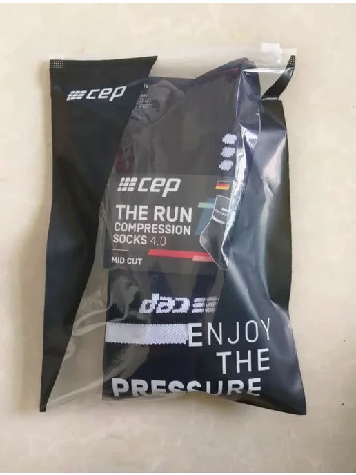 CEP CEPTHE RUN профессиональные спортивные носки для бегунов, черный, фото 2