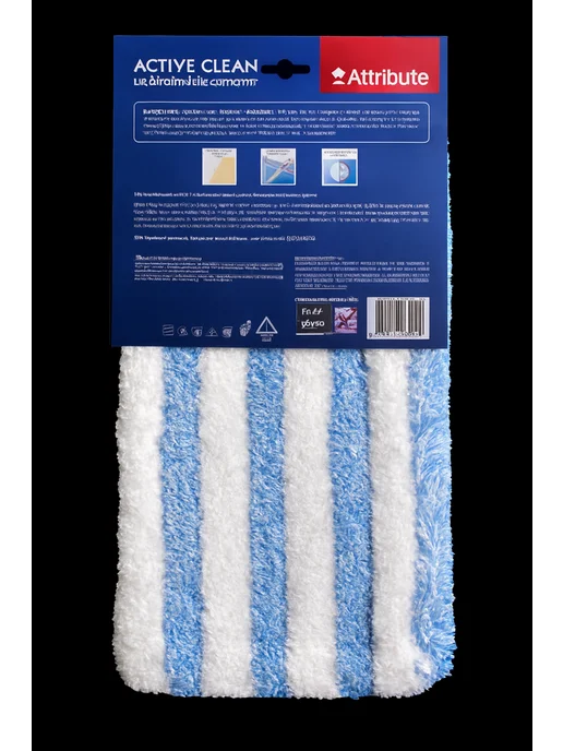 ATTRIBUTE Насадка для швабры ACTIVE CLEAN микрофибра+хлопок 46×15 см, вариант, фото 3