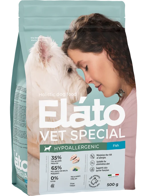Сухой корм Elato Holistic Vet Special для собак, рыба, 0,5 кг