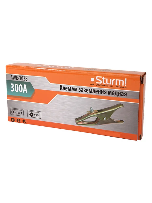 Sturm! Клемма заземления для сварочного аппарата 300А, AWE-1028, серый, фото 5