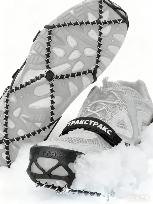 YAKTRAX Ледоступы детские против скольжения на льду, коричневый, фото 4