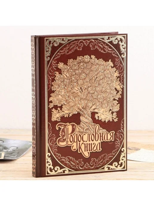 Подарки от Михалыча Родословная книга Знатный род (в шкатулке), коричневый, фото 4