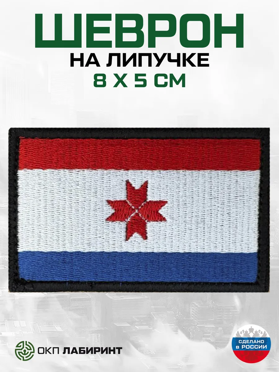 Республика Мордовия 13 регион шеврон на липучке