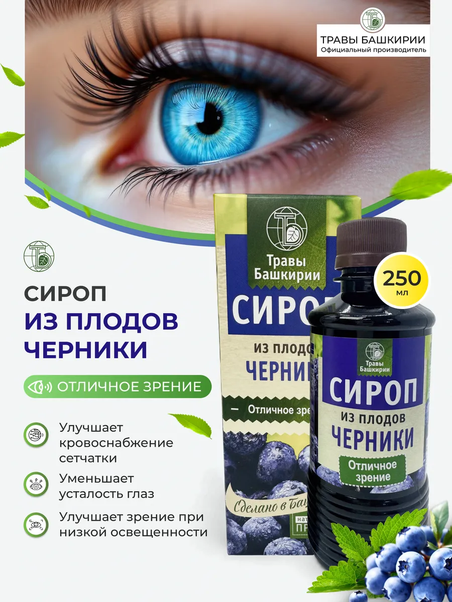 Сироп из черники для глаз