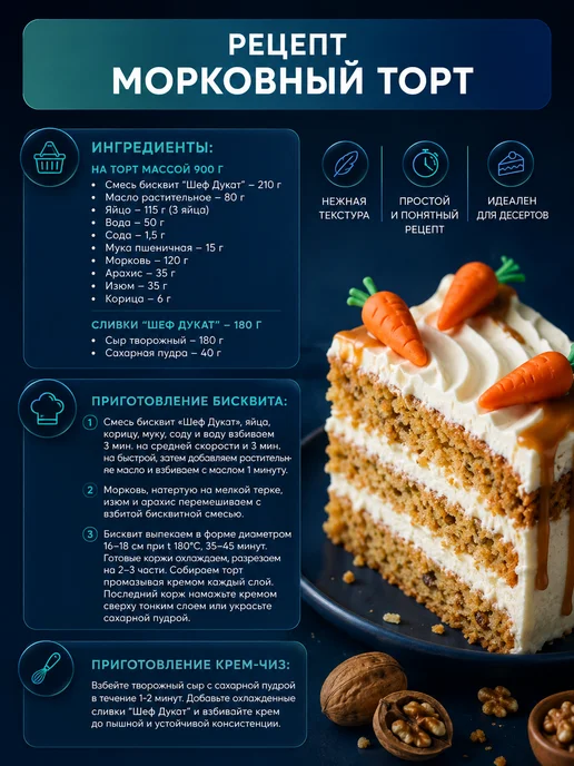 Шеф Дукат Сливки для взбивания крема растительные кондитерские 12 шт, 12 шт, фото 4