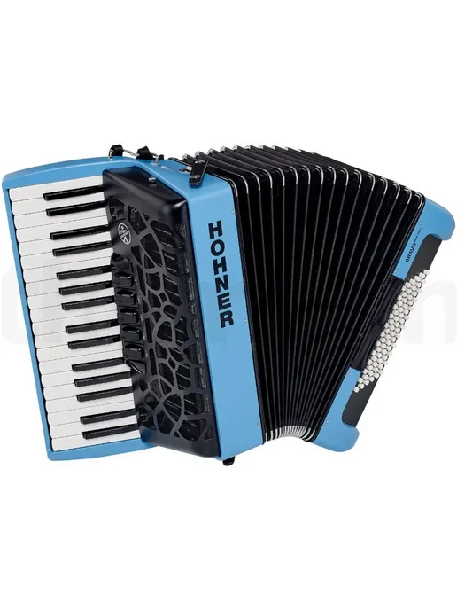HOHNER Аккордеон 3 4 A166153, 3-х гол, 72 б, правая клавиатура G-E, голубой