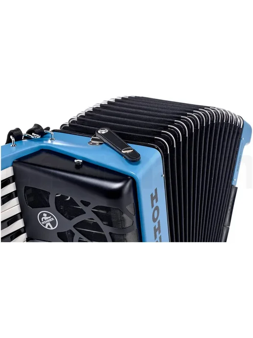 HOHNER Аккордеон 3 4 A166153, 3-х гол, 72 б, правая клавиатура G-E, голубой, фото 6