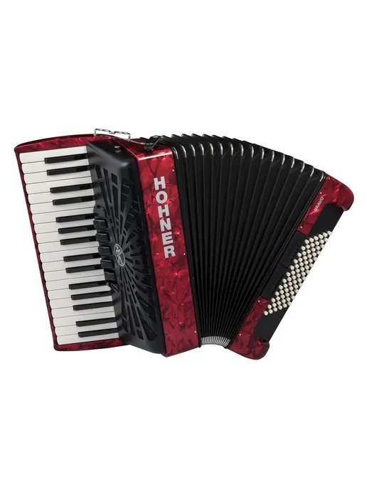 HOHNER Аккордеон 3 4 A16632, 3-х гол, 72 б, правая клавиатура G-E, красный, фото 2