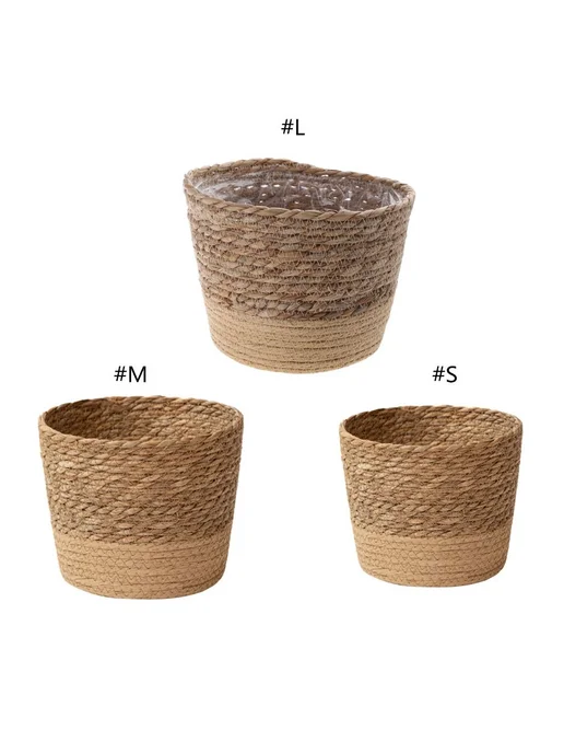 Горшок для цветов соломенный салатовый 17 5x12 см, 5x12 см, фото 5