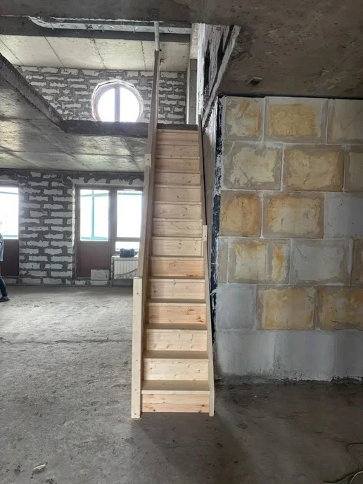 StairShop Лестница деревянная межэтажная проем 770х2447 мм (левая), 770x2120 мм, фото 4