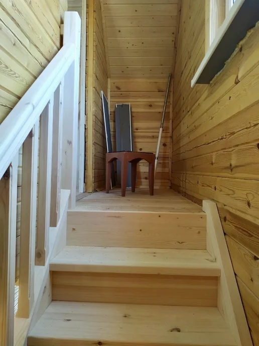 StairShop Лестница деревянная межэтажная проем 770х2447 мм (левая), 770x2120 мм, фото 8