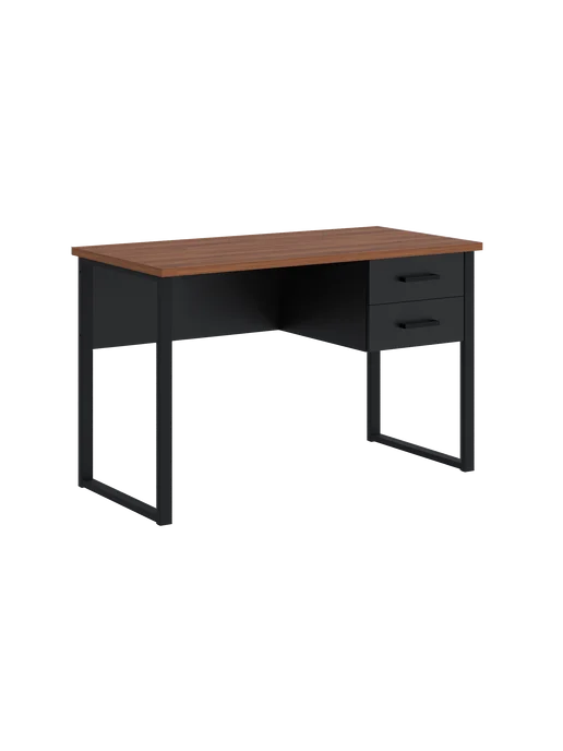 Make Mebel Стол Андерс 120 см письменный с ящиками Орех Дижон, черный, фото 5