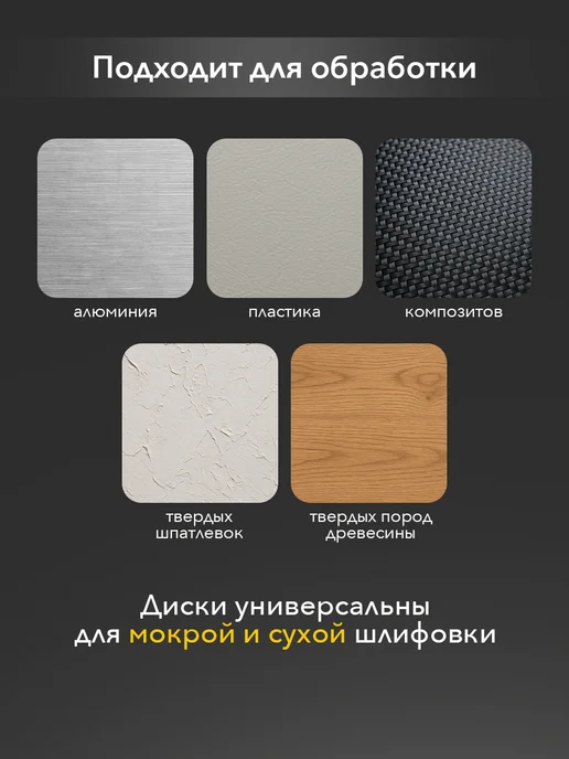 KRANZ Диск шлифовальный на сетчатой основе 125 мм, Р60, 5 шт, 5 шт, фото 4