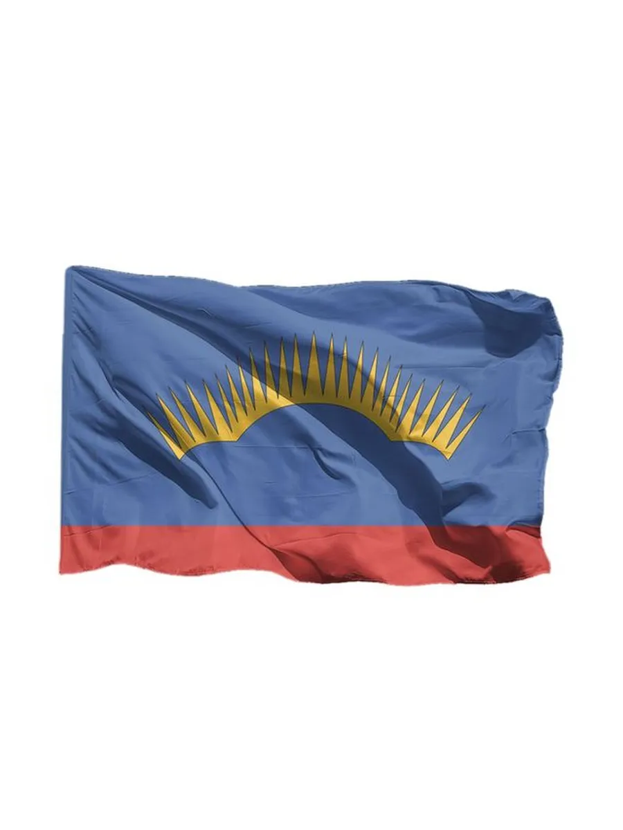Флаг Мурманской области, 90х135 см, шёлк