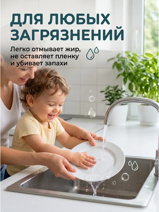 VIMEA Средство для мытья посуды 5 литров Алоэ Вера, вариант, фото 3
