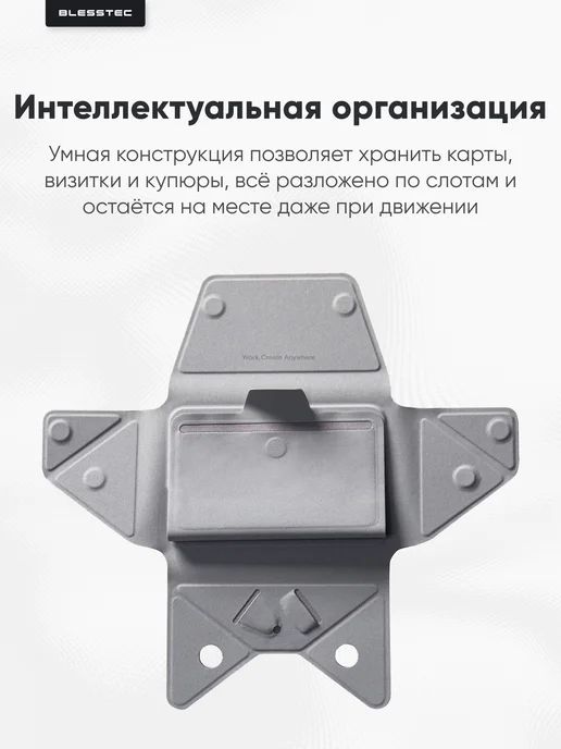MOFT Мини-органайзер, кардхолдер для телефона, зеленый, фото 4