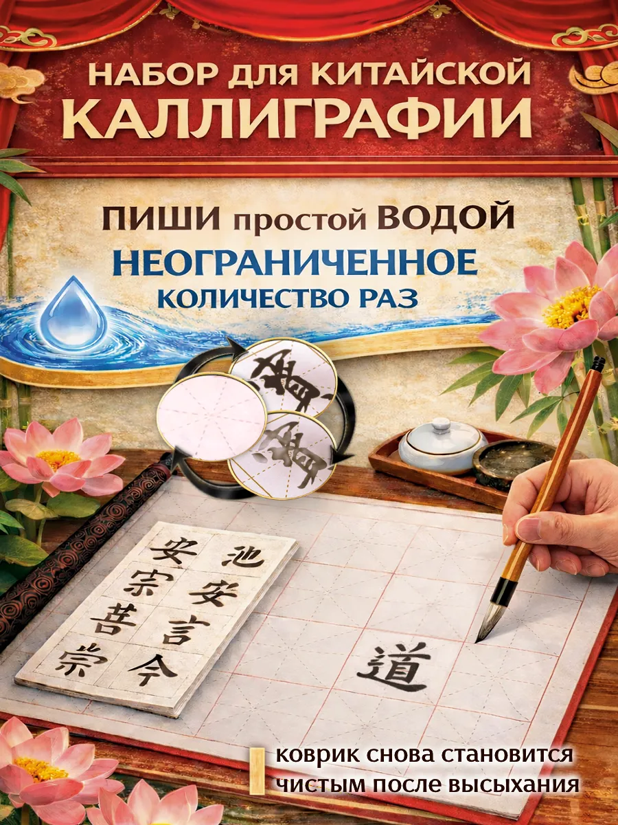 Набор для каллиграфии китайские иероглифы