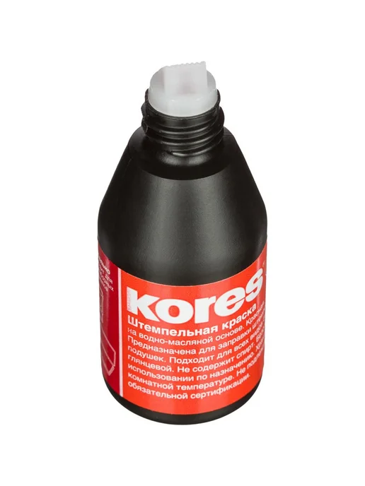 Kores Краска штемпельная 27мл, красная, 10 шт, 27 мл, 10 шт, фото 3