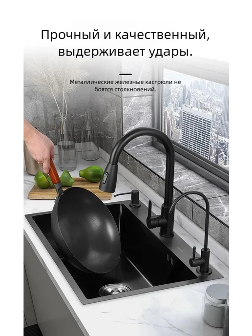 Мойка для кухни, серый, фото 2