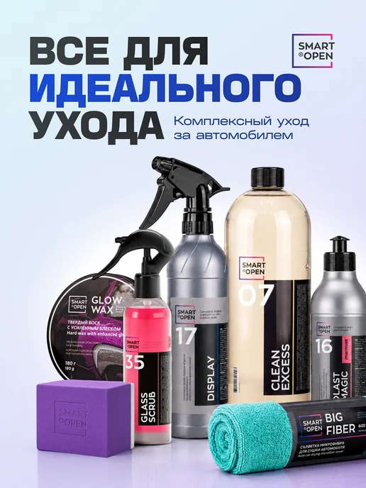 Smart Open Салфетка для стекол и зеркал, серый, фото 7