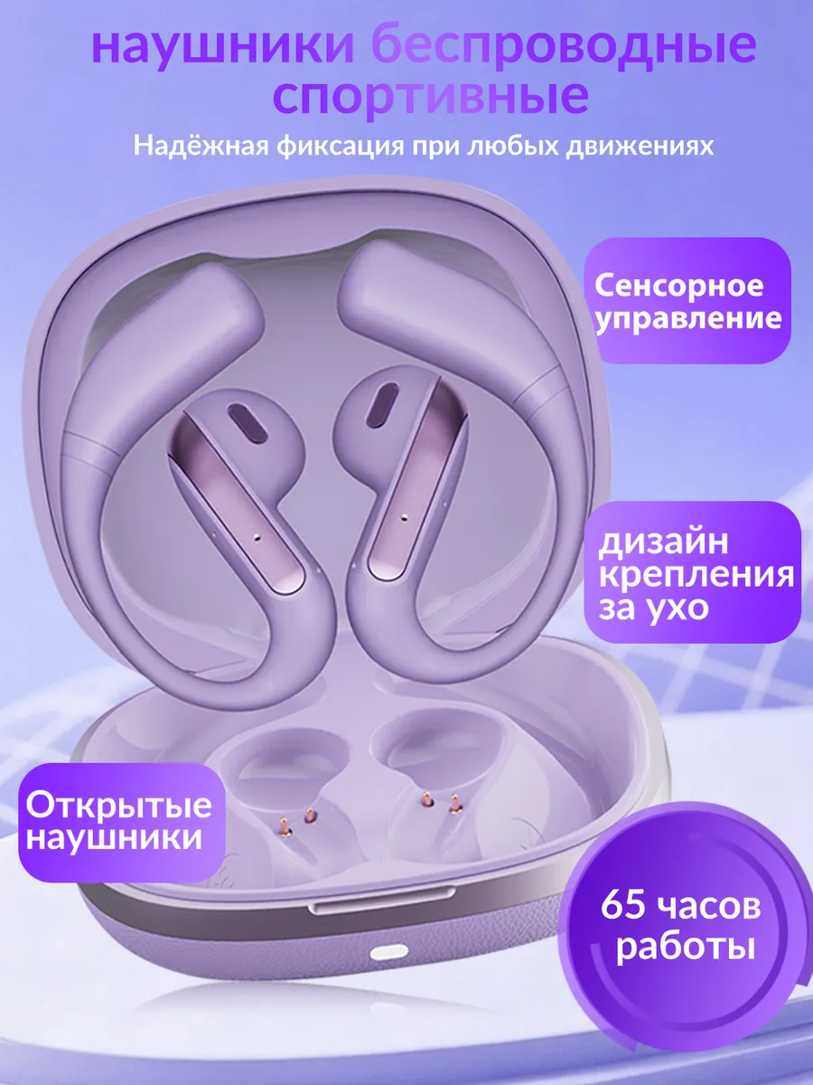 Наушники беспроводные для андроид,игровые,спортивные