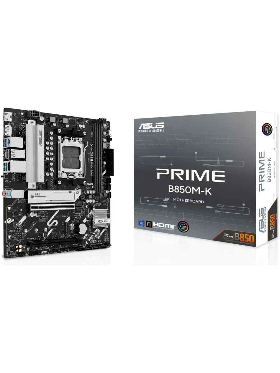 Asus Материнская плата am5 PRIME B850M-K Socket AMD B850 2xDDR5