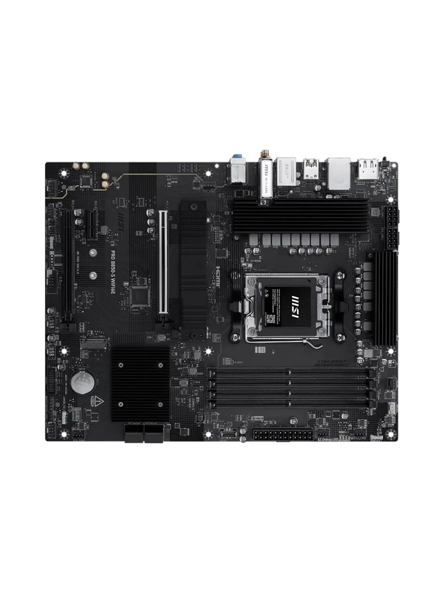 MSI Материнская плата am5 PRO B850-S WIFI6E AMD B850 4xDDR
