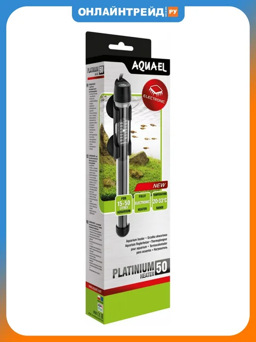 AQUAEL Нагреватель PLATINIUM HEATER для 60-100л. 100W, 1550 л, 50 Вт