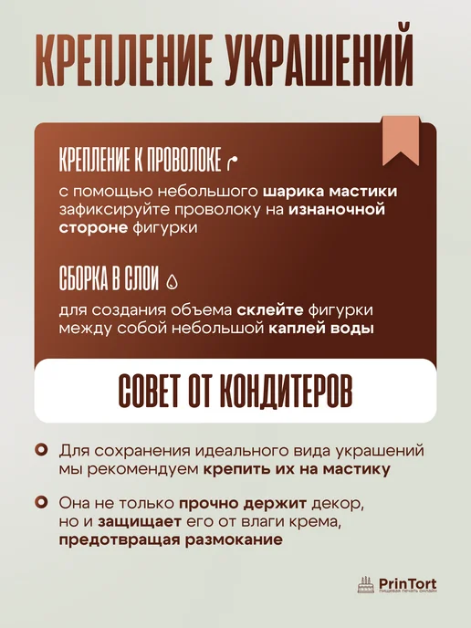 PrinTort Вафельные съедобные фигурки машинки декор для торта, белый, фото 5