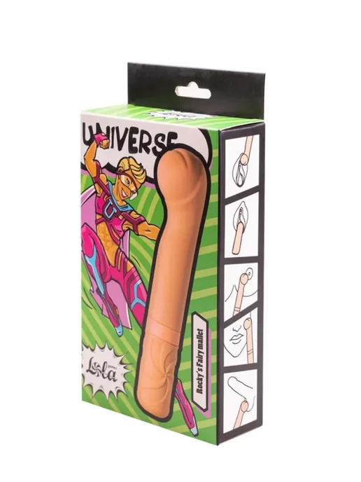 LOLA Вибратор Universe Rocky’s Fairy Mallet (14.7, Ø 3.5 см), бежевый