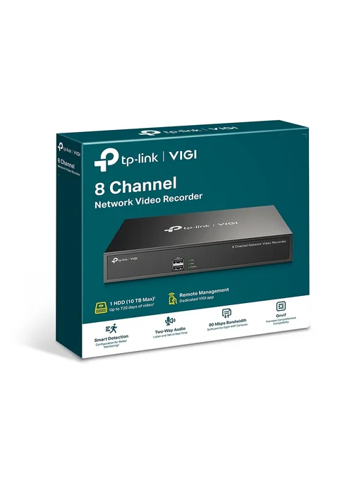 TP-link VIGI NVR1008H V1 Видеорегистратор, черный, фото 3
