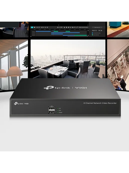 TP-link VIGI NVR1008H V1 Видеорегистратор, черный, фото 8