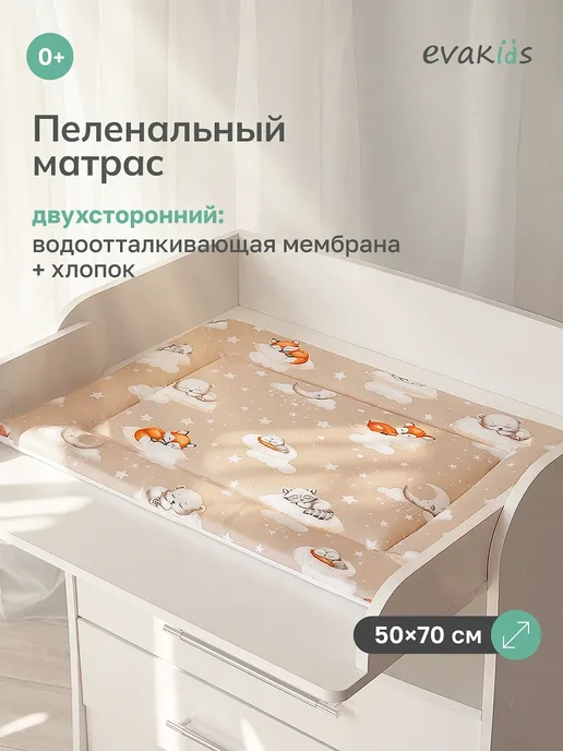 EvaKids Матрас на пеленальный столик, вариант, фото 2