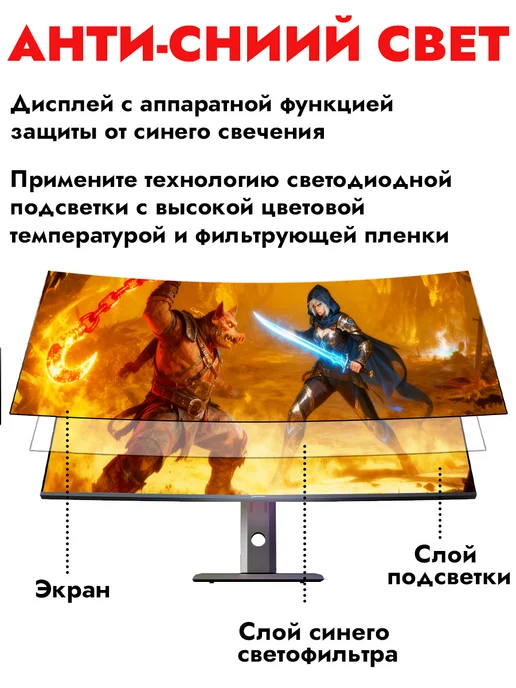 Монитор 40" Игровой изогнутый экран 5K, Панель LG, вариант, фото 6