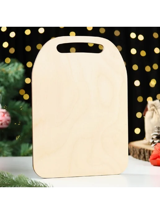 NPKITCHEN Доска разделочная "Новогодняя. Ёлочка с игрушками", 29х21 см, 29x21 см, фото 2